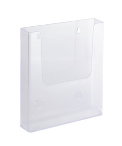 ITALPLAST A5 Wall Mount Brochure Holder - Clear, Each