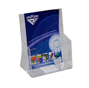 ITALPLAST Brochure Holder - A5 Single - Clear, Each