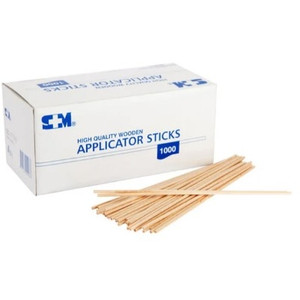 S+M Cervical Applicator Wooden 15cm (1000pc)