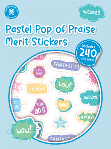 Pop of Praise Pastel Merit Sticker Book