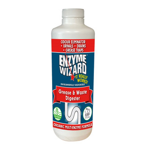 Enzyme Wizard Grease and Waste Digester - Empty Bottle - 1L Round, Each