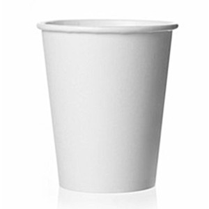 Gusspak 8oz (235ml) Single Wall Coffee Plain White Paper Premium Cups Box Of 1000