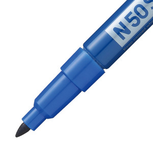 Pentel N50S PEN Permanent Marker 1.0mm Fine Bullet Point Blue, Box of 12