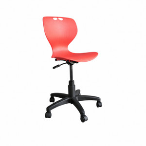 Alma Swivel Chair No Arms Red Shell Seat, Each