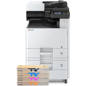 Kyocera M8124CIDN Multi-Function A3 Colour Printer with PF-470 Paper Feeder Tray (500 Sheet Capacity) and Bonus Free Set of Toners