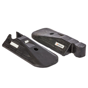 Traffic Lane Kerb Separator Black End Pair