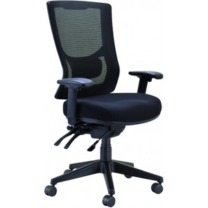 Buro Metro II Ergonomic 24/7 Chair High Back, Nylon Base, Black, with Arms, Each