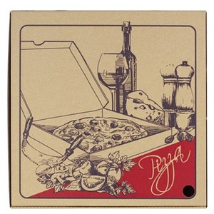 Pizza Box Brown Gourmet Multi Colour 13" (330.2mm x 330.2mm) Pack of 50