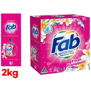 Fab Fresh Frangipani Laundry Detergent Washing Powder 2KG