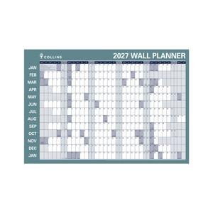 COLLINS CALENDAR WALL PLANNER Wiro 12 Month 300x432mm (Pre-Order Now for 2027) ** ETA 30/9/2026 **
