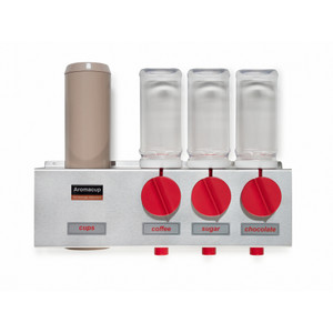 Aromacup AC4000C Wall Mount 3 Ingredient + Cup Dispenser, Each
