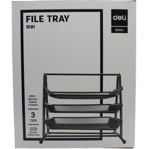 DELI DOCUMENT TRAY MESH 3 TIER