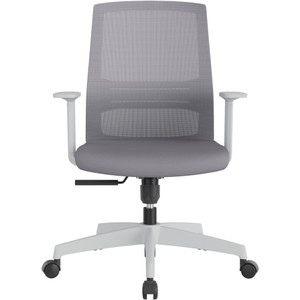 YOLO Mesh Office Chair - White/Grey with 3 Yr Warranty, Each