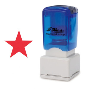 Shiny Merit Stamp - Star - Red