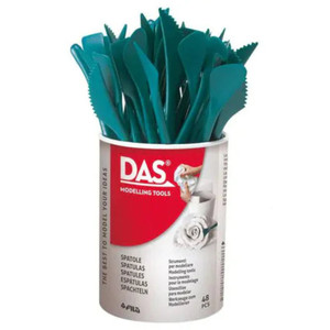 DAS Plastic Spatulas Pot of 48pcs