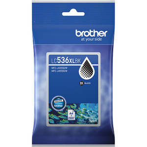 Brother LC-536XLB Original Black Ink Cartridge 2.5K Yield Suits MFC-J4355DW/ J4555DW/ J6560DW/ J6975DW/ J5110DW
