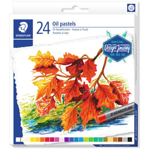 Staedtler 2420 Oil Pastels - Box of 24 Assorted Colours