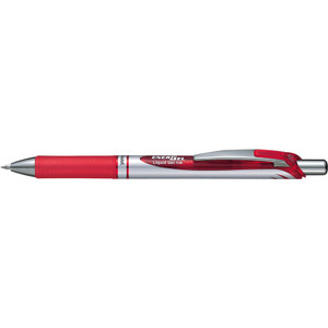Pentel BL77 Energel Xm Deluxe Retractable Gel Ink Pen 0.7mm Red, Each