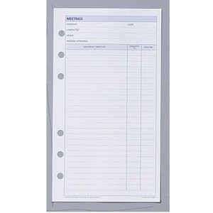 DEBDEN DAYPLANNER PERSONAL EDITION REFILLS - 6 RING Meetings