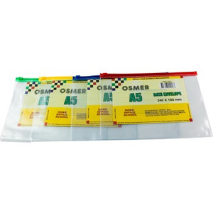 A5 - 240 X 180mm DATA ENVELOPE - 4 COLOUR SLIDE (Pack of 12)