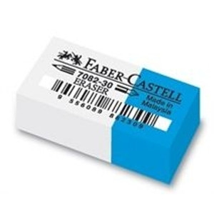 FABER-CASTELL INK/PENCIL VINYL ERASER Medium, Bx30