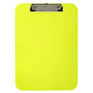 ESSELTE PLASTIC CLIPBOARD A4 Neon Green Transparent ( 51276 )