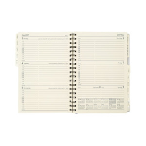 DEBDEN ELITE SERIES DIARIES 1100 Quarto 1 Day To Page 1Hr Appoint. 8am-8pm Black (Pre-Order Now for 2027) ** ETA 30/9/2026 **