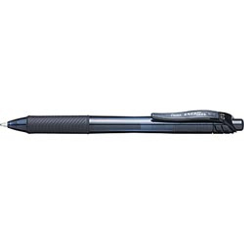 Pentel BL110 Energel X Liquid Gel Pen Retractable 1.0mm Black, Box of 12