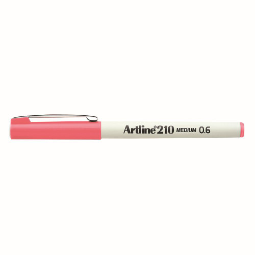 ARTLINE 210 FINELINER PENS 0.6mm Pink Pack of 12