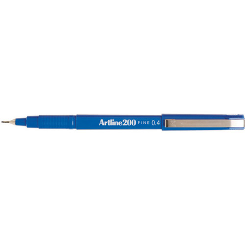 ARTLINE 200 FINELINE PENS 0.4mm Blue Bx12