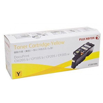 FUJI XEROX CT201594 ORIGINAL YELLOW TONER CARTRIDGE 1.4K Suits DPCP105B / 205 / 205W / DPCM205B