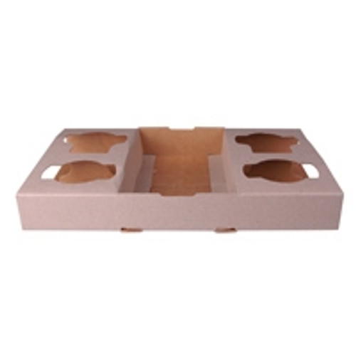 CARDBOARD 4 CUP CARRY TRAY Ctn100