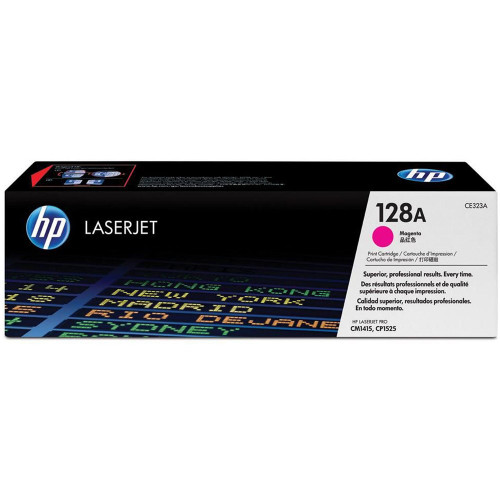 HP 128A MAGENTA ORIGINAL LASERJET TONER CARTRIDGE 1.3K (CE323A) Suits LaserJet CP1525/CM1415