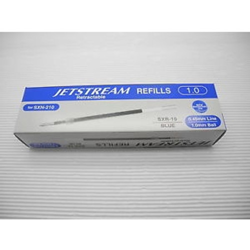 PEN REFILL FOR UNIBALL JETSTREAM RETRACTABLE SXN210 / SXN310 1.0MM MEDIUM BLUE BOX 12