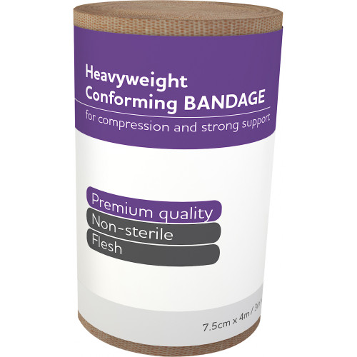 AEROFORM HEAVY WEIGHT CONFORMING BANDAGE 7.5cm x 4M