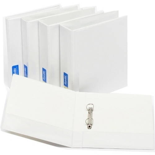 Bantex Standard Insert Ring Binder PP A4 2D Ring 50mm - White (2733-207)