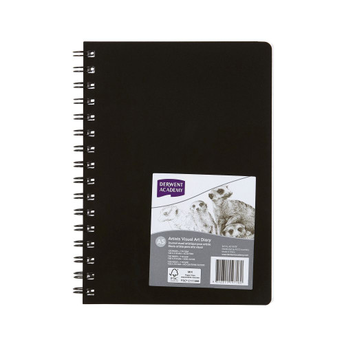 DERWENT VISUAL ART DIARY A5 Black