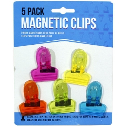 MAGNETIC MEMO CLIPS 5CM MULTI COLOUR KA0492 Pack Of 5