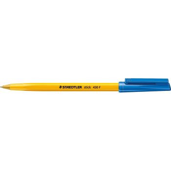 Staedtler Ballpoint Pen Stick 430 Fine - Blue, Box of 10