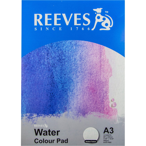 REEVES WATER COLOUR PAD A4 Medium Texture 0017560