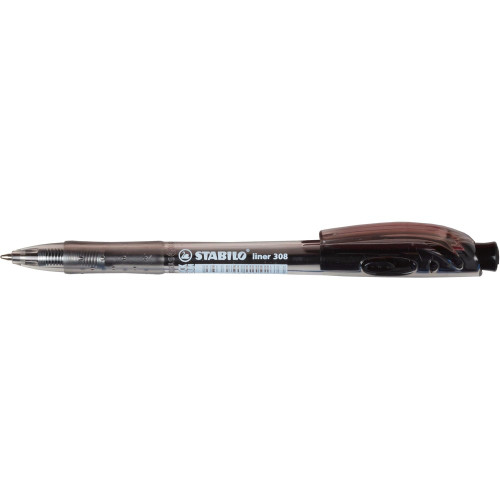 STABILO 308 RETRACTABLE B/POINT PEN BLACK 0280720 B/POINT PEN BLACK 280720