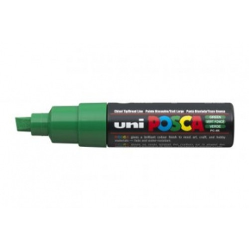 UNIBALL POSCA POSTER MARKER 8mm Chisel Green