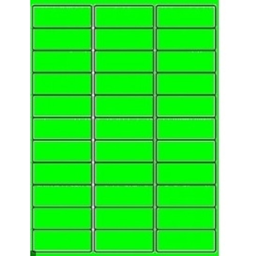 FLUORO GREEN LABELS 14 UP 99 X 40MM (Box of 100)