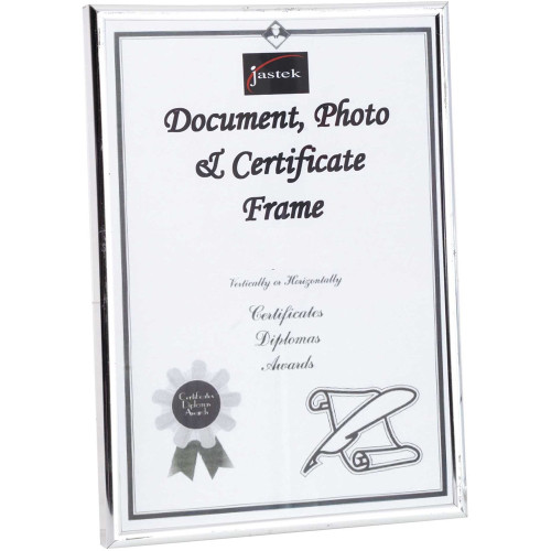 JASTEK CARVEN DOCUMENT/PHOTO FRAME A3 Silver Alternitive option in silver: VCT-OPWSFA3 *** While Stocks Last ***