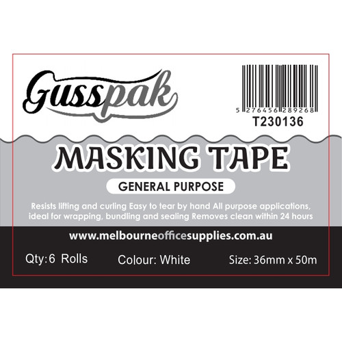 GUSSPAK MASKING TAPE 36mm x 50m (1 Roll)