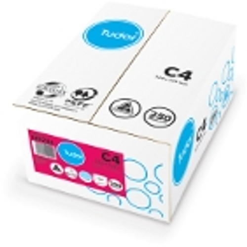 TUDOR PLAINFACE ENVELOPES C4 Pocket White  324x229 PeelNSeal , Bx250 187371