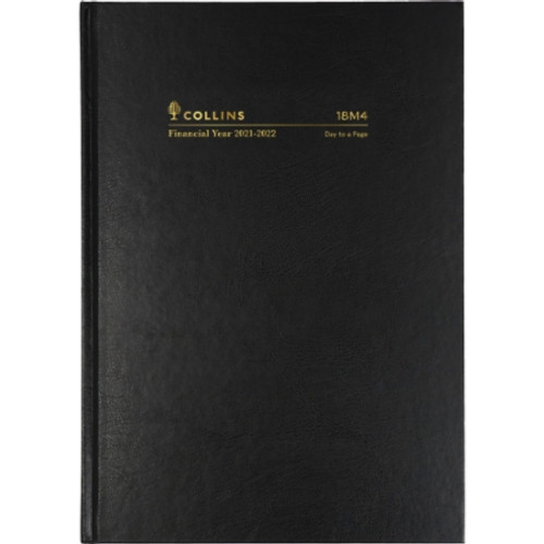 COLLINS FINANCIAL YEAR DIARY #18M4 A5 1 Day To Page 1Hr Appoint. Black (2025-2026)
