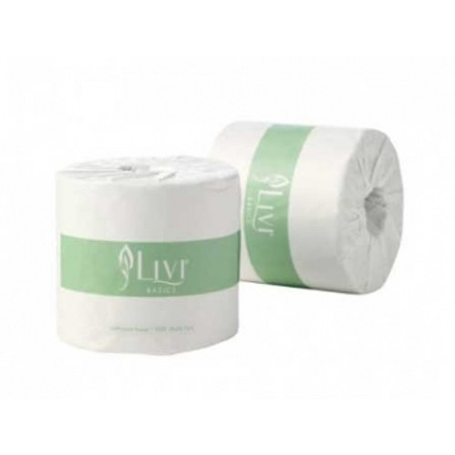LIVI BASICS TOILET TISSUE 1ply 1000s, Ctn48