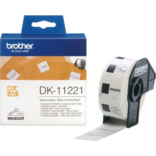 BROTHER LABEL PRINTER LABELS Square Die cut 23x23mm White, Rl1000