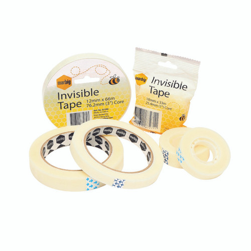 MARBIG INVISIBLE TAPE 18mm x 66m